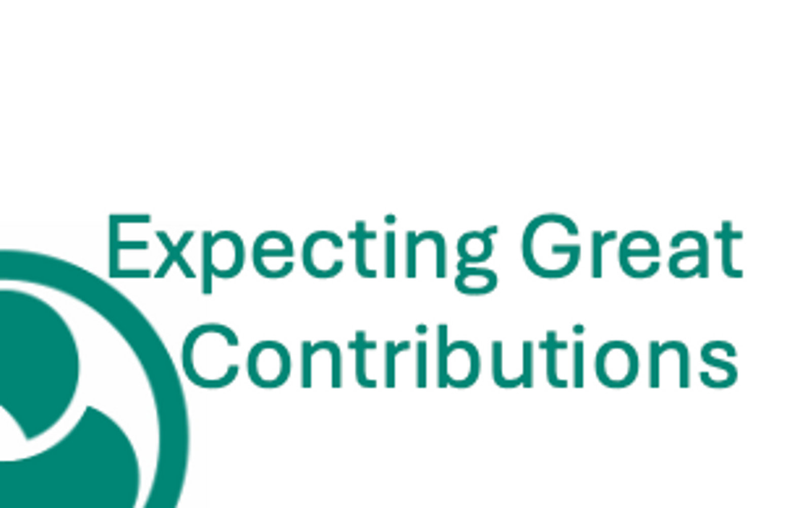 Expecting Great Contributions